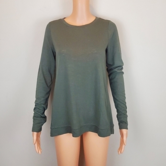 Loft green long sleeve t-shirt size S - Picture 2 of 10